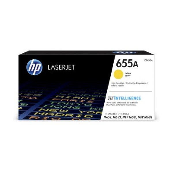 Toner CLJ CF452A, HP 655A žlutý (10 500 stran)