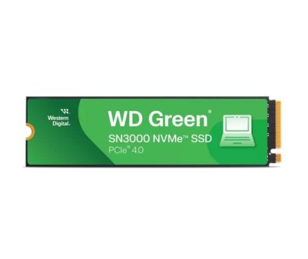 WD GREEN SSD 500GB SN3000, PCIe Gen4x4, M.2 2280, (R:5000/W:4100 MB/s)