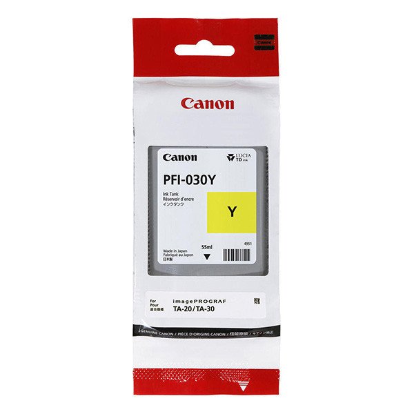 Náplň CANON PFI-030, 3492C001 žlutá (55 ml)