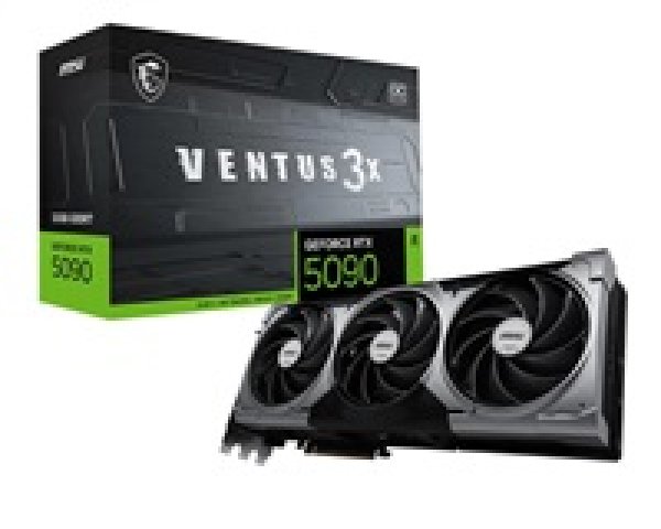 MSI VGA NVIDIA GeForce RTX 5090 32G VENTUS 3X OC, RTX 5090, 32GB GDDR7, 3xDP, 1xHDMI?v=1753185605