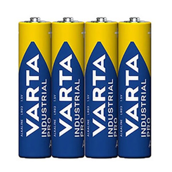 Baterie alkalická, AAA (LR03), AAA, 1.5V, Varta, fólie, 4-pack, VAR-LR3IND, Industrial Pro?v=1754114405
