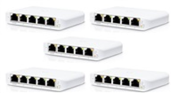UBNT UniFi Switch USW-Flex-Mini-5, 5-pack  [5xGigabit, 1xPoE In]?v=1746105290