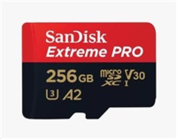SanDisk Extreme PRO/micro SDXC/256GB/200MBps/UHS-I U3 / Class 10/+ Adaptér