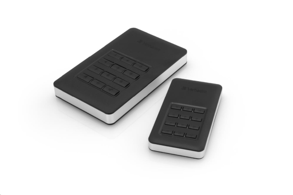 SSD Verbatim 2.5", USB 3.0 (3.2 Gen 1), 256GB, GB, Store N Go Secure, 53402, šifrovaný, s numerickou klávesnicí, konektor USB-C, G