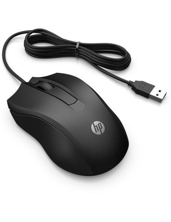 HP 100/Kancelářská/Optická/Drátová USB/Černá