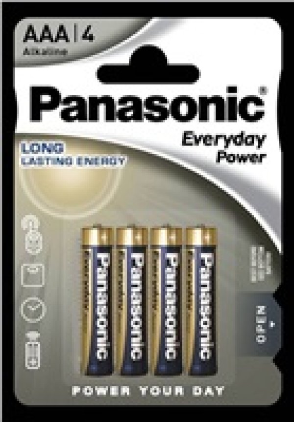 PANASONIC Alkalické baterie Everyday Power LR03EPS/4BP AAA 1,5V (Blistr 4ks)