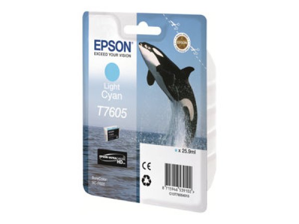 Náplň Epson C13T76054010 světle azurová blistr