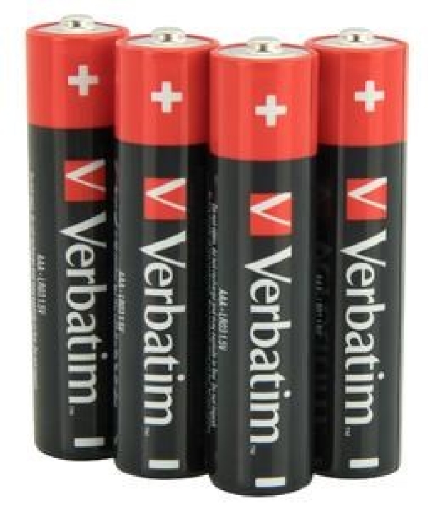 VERBATIM Alkalické baterie AAA, 4 PACK , LR3