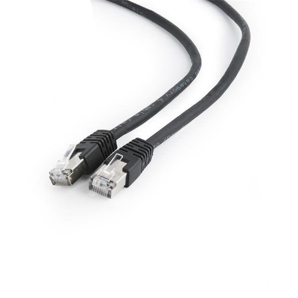 GEMBIRD kabel patchcord CAT6 stíněný FTP 0,5m, černý