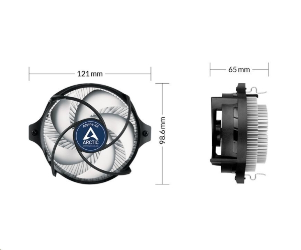 ARCTIC Alpine 23 chladič CPU (AMD AM4, AM5)