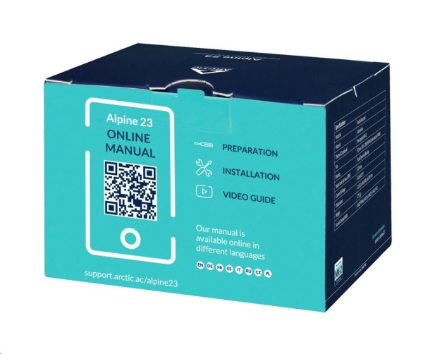 ARCTIC Alpine 23 chladič CPU (AMD AM4, AM5)