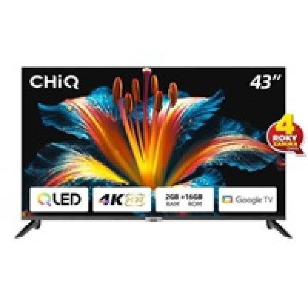 CHiQ U43QST TV 43", UHD, QLED, ultratenká, Google TV, DLG 120 Hz, Dolby Audio, Frameless, metalická?v=1762123209