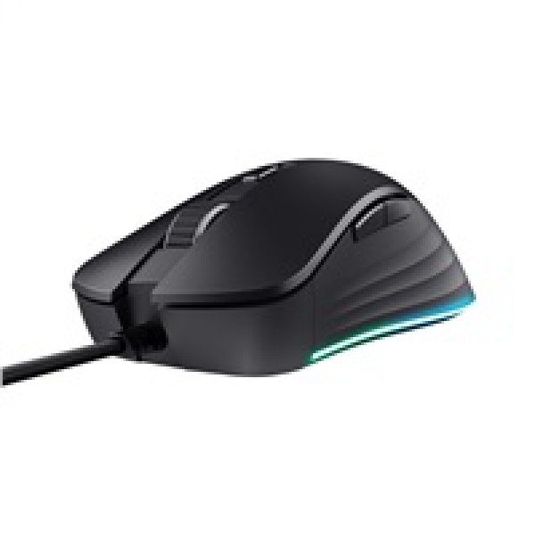 Trust GXT924 YBAR+/Herní/Optická/Pro praváky/Drátová USB/Černá