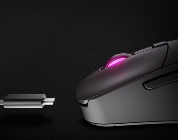 COUGAR herní myš bezdrátová SURPASSION RX 2.4GHz čip PMW3330 72000dpi RGB LED, LCD screen