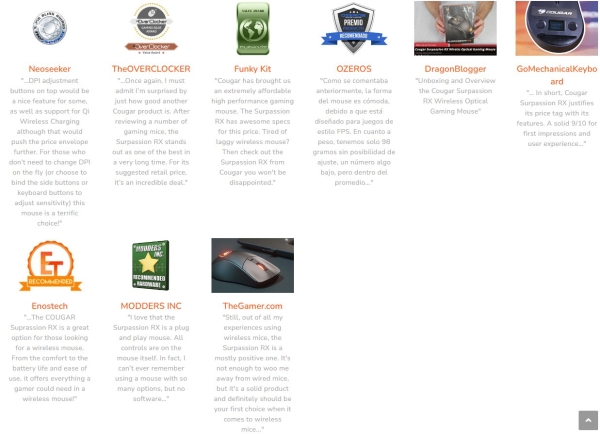 COUGAR herní myš bezdrátová SURPASSION RX 2.4GHz čip PMW3330 72000dpi RGB LED, LCD screen