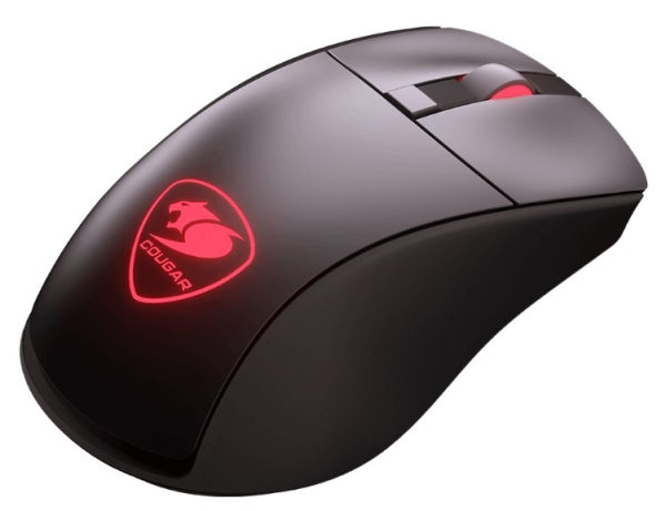 COUGAR herní myš bezdrátová SURPASSION RX 2.4GHz čip PMW3330 72000dpi RGB LED, LCD screen