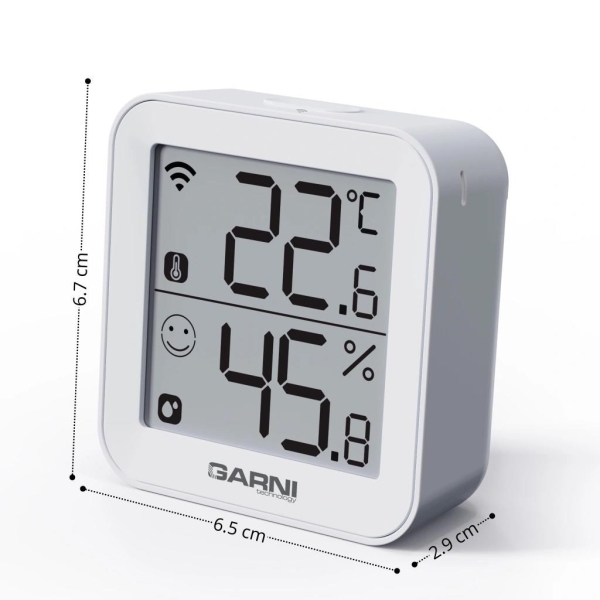 GARNI 158THT chytrý vnitřní teploměr s vlhkoměrem