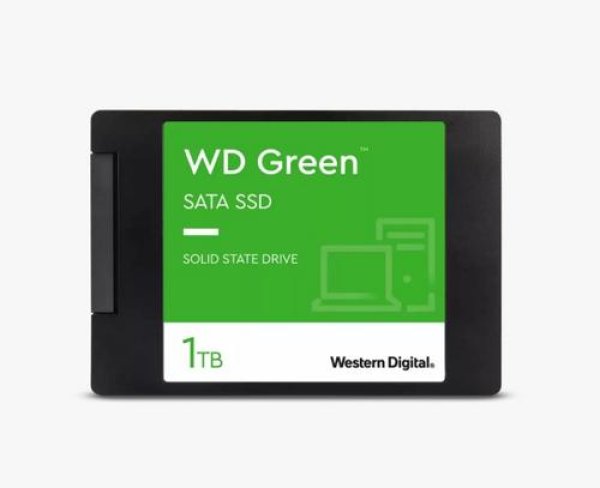 WDC GREEN PC SSD WDS100T3G0A 1TB 2.5" 7mm (545MB/s, SSD, SLC)