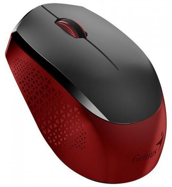 Genius NX-8000S/Kancelářská/Optická/Bezdrátová USB/Černá-červená