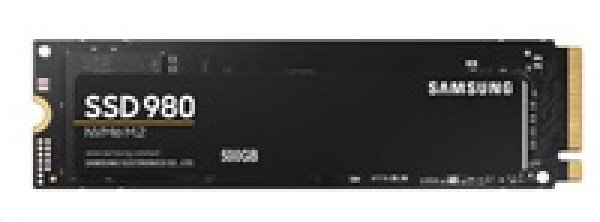 SAMSUNG 980 M.2 NVMe SSD 500GB PCIe 3.0 x4 NVMe 1.4 (čtení max. 3100MB/s, zápis max. 2600MB/s)