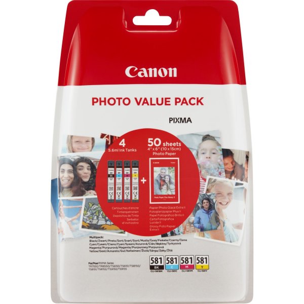 Sada náplní CANON CLI-581 CMYK foto