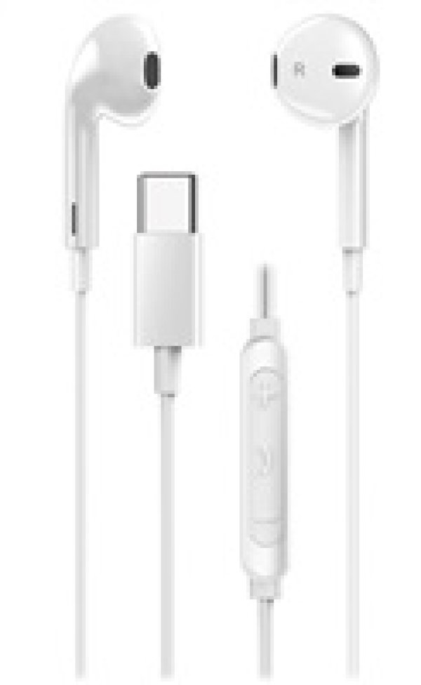 GENIUS sluchátka HS-M365 bílá mikrofon, ovládání hlasitosti, USB-C