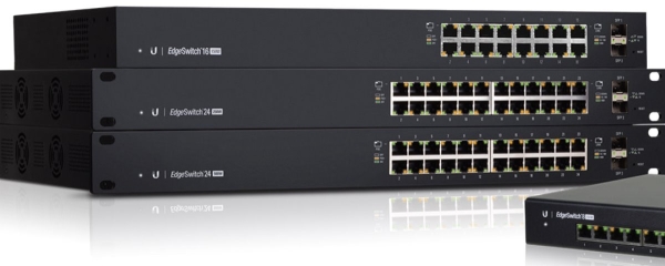 UBNT EdgeSwitch ES-24-250W [26Gbps, 250W, aktivní (802.3af/at) i pasivní (24V) PoE, 2xSFP, L2/L3]