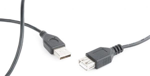 Gembird kábel USB 2.0 (AM - AF), predlžovací, 0.75 m, čierny?v=1764369603