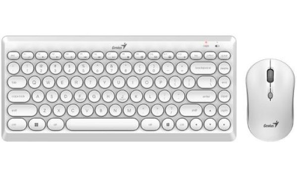 Genius bezdrátový set klávesnice a myši LuxeMate Q8000 white