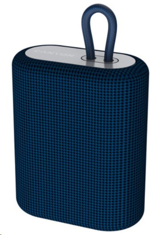 CANYON reproduktor BSP-4, BT V5.0, BLUETRUM AB5365A, 5W, 1200mAh, USB-C, microSD, modrá