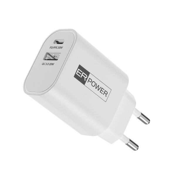 Dual GaN Charger 30W - 1 USB-C/1 USB-A PD/PPS/QC?v=1746450149