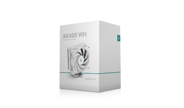 DEEPCOOL CPU Chladič AK400 WH, 1x120mm, LGA1851, AM5, bílá