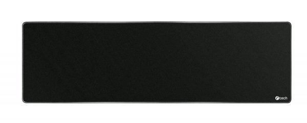 C-TECH Podložka pod myš MP-01XL, černá, 900x270x4mm, obšité okraje