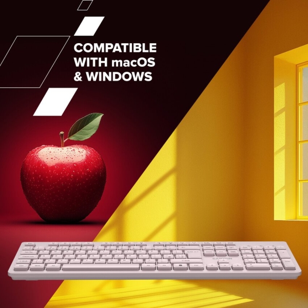 CANYON keyboard HKB-W01 CS AAA Wireless Beige