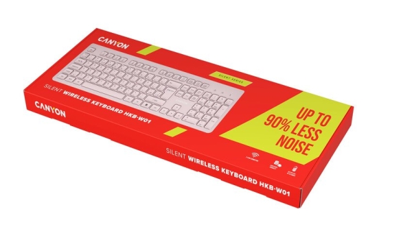 CANYON keyboard HKB-W01 CS AAA Wireless Beige