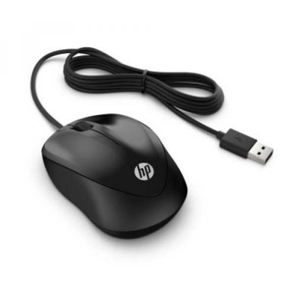 HP Wired 1000/Cestovní/Optická/Drátová USB/Černá