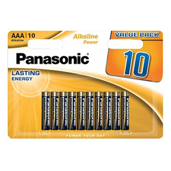 PANASONIC Alkalické baterie Alkaline Power LR03APB/10BW AAA 1,5V (Blistr 10ks)