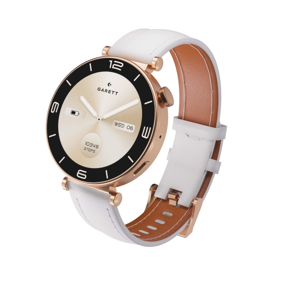 Garett Smartwatch Rose Gold Mesh steel