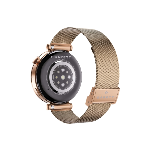 Garett Smartwatch Rose Gold Mesh steel