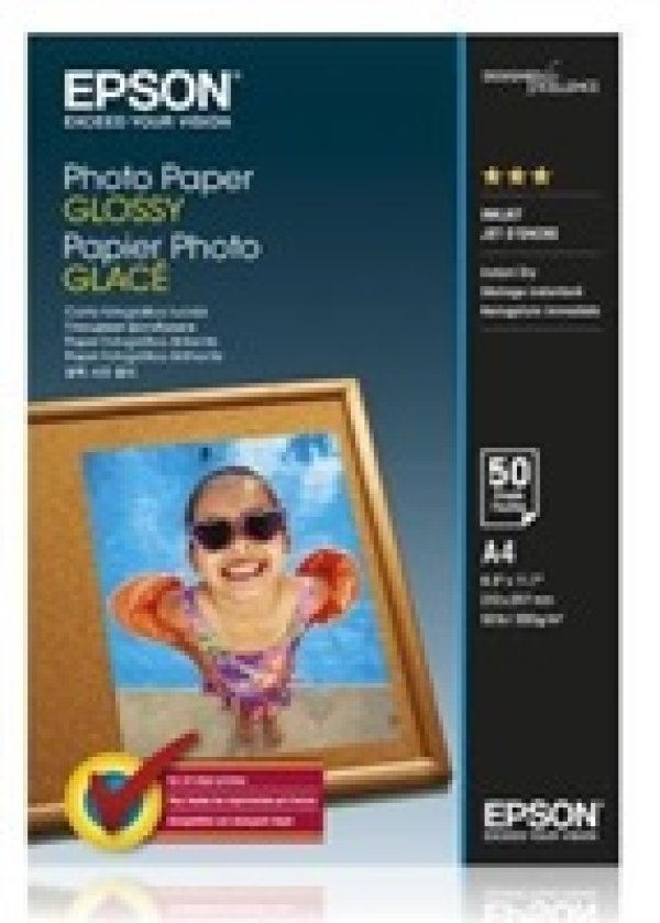 Epson Photo paper, foto papír, lesklý, bílý, A4, 200 g/m2, 50 ks, C13S042539, inkoustový