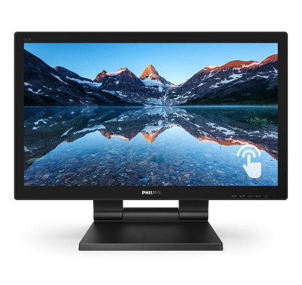 Philips MT 21,5" 222B9TA - 1920x1080,VA,60Hz,Dotykový,D-Sub,DVI,HDMI,DP,USBhub,Repro