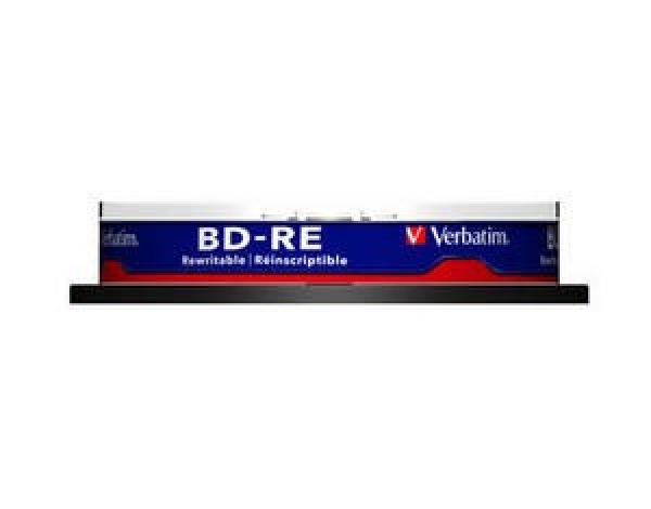 VERBATIM BD-RE SL(10-pack)Blu-Ray/spindle/2x/25GB