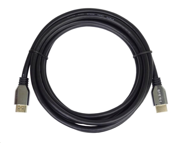 PREMIUMCORD Kabel HDMI 2.1 High Speed + Ethernet kabel (Zinc Alloy krytky, zlacené konektory) 0.5m