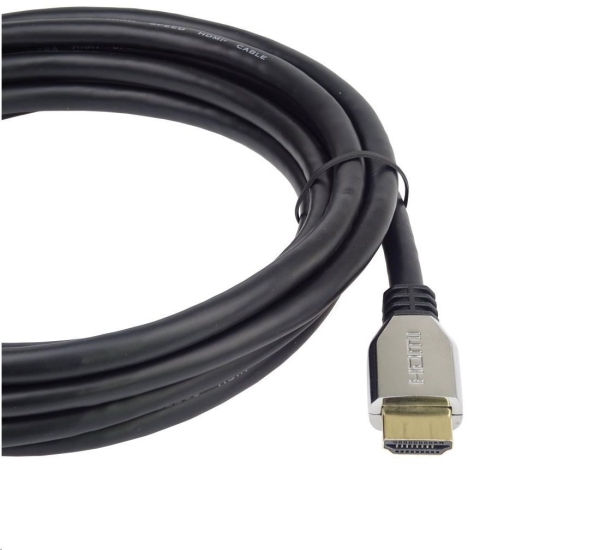PREMIUMCORD Kabel HDMI 2.1 High Speed + Ethernet kabel (Zinc Alloy krytky, zlacené konektory) 0.5m