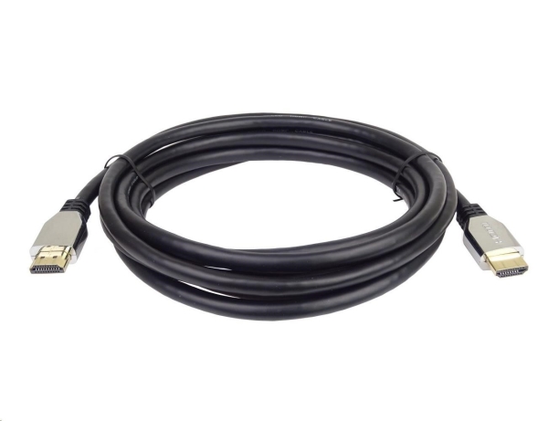 PREMIUMCORD Kabel HDMI 2.1 High Speed + Ethernet kabel (Zinc Alloy krytky, zlacené konektory) 0.5m