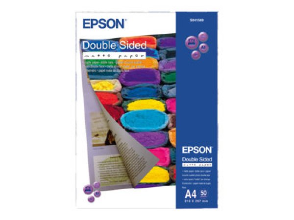 Epson Double-Sided Matte Paper - Matný - A4 (210 x 297 mm) - 178 g/m2 - 50 listy papír - pro Epson L6190; EcoTank ET-2850, 2851, 2856, 4850, L6460, L6490; SureColor SC-P700, P900