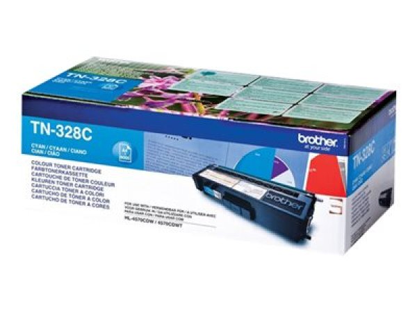 Toner BROTHER TN-328 azurový (6 000 stran)
