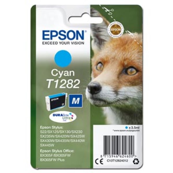 Náplň EPSON C13T12824011 azurová (3,5 ml)