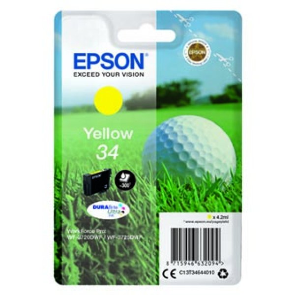 Náplň Epson 34, C13T34644010 žlutá