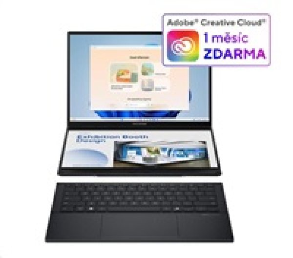 ASUS NTB Zenbook Duo (UX8406CA-OLED067X), Ultra 7 255H, 14" 3K, 32GB, 1TB SSD, Intel Arc, W11 Pro, Inkwell Gray?v=1754287205